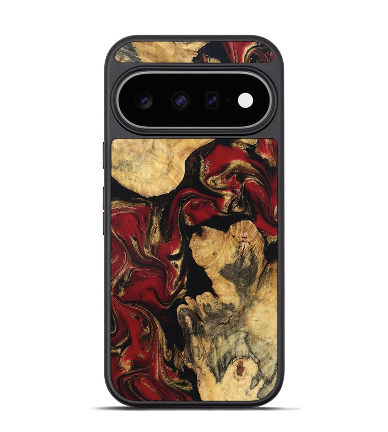 Pixel 11 Pro Wood Phone Case - Cecilia (Red, 832118)