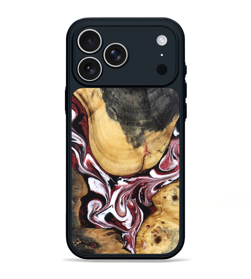 iPhone 17 Pro Max Wood Phone Case - Janeen (Red, 832119)