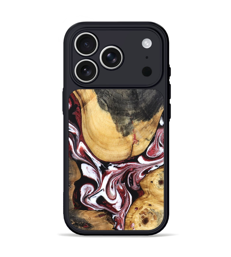 iPhone 17 Pro Wood Phone Case - Janeen (Red, 832119)
