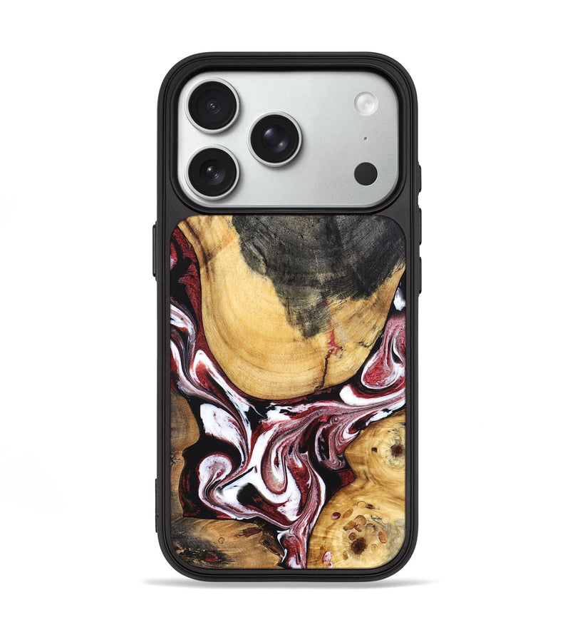 iPhone 18 Pro Wood Phone Case - Janeen (Red, 832119)