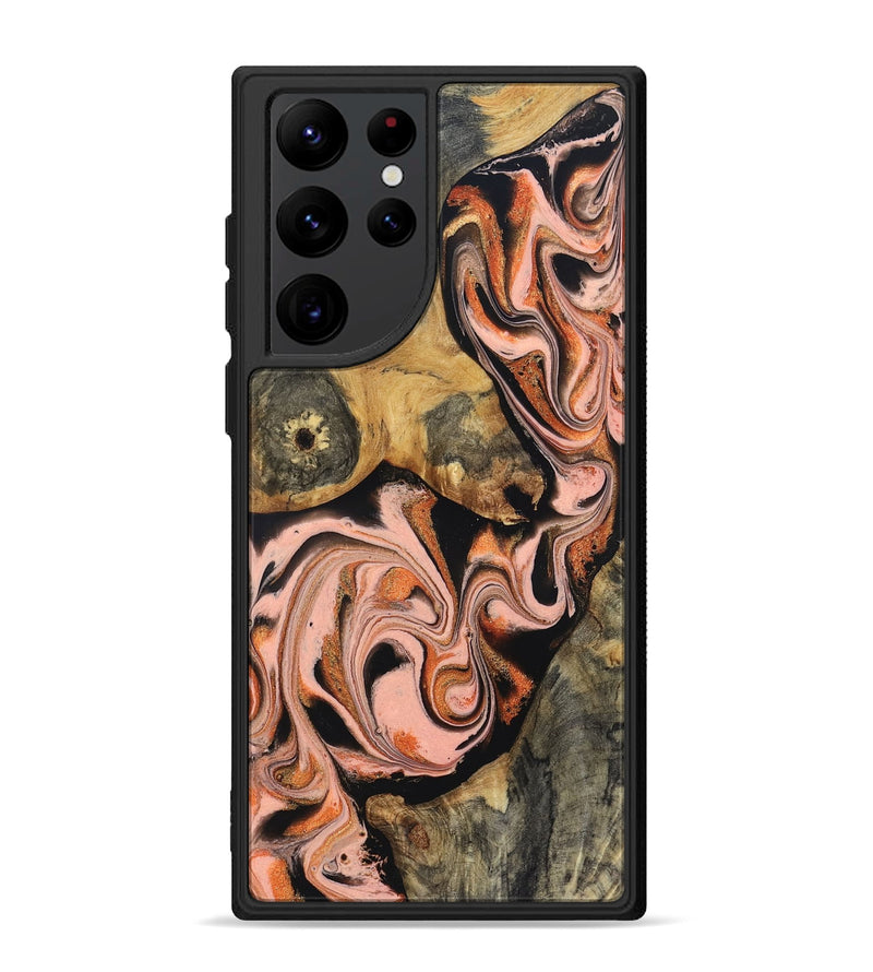 Galaxy S22 Ultra Wood Phone Case - Belen (Red, 832120)
