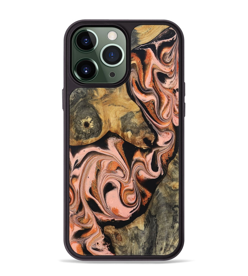 iPhone 13 Pro Max Wood Phone Case - Belen (Red, 832120)