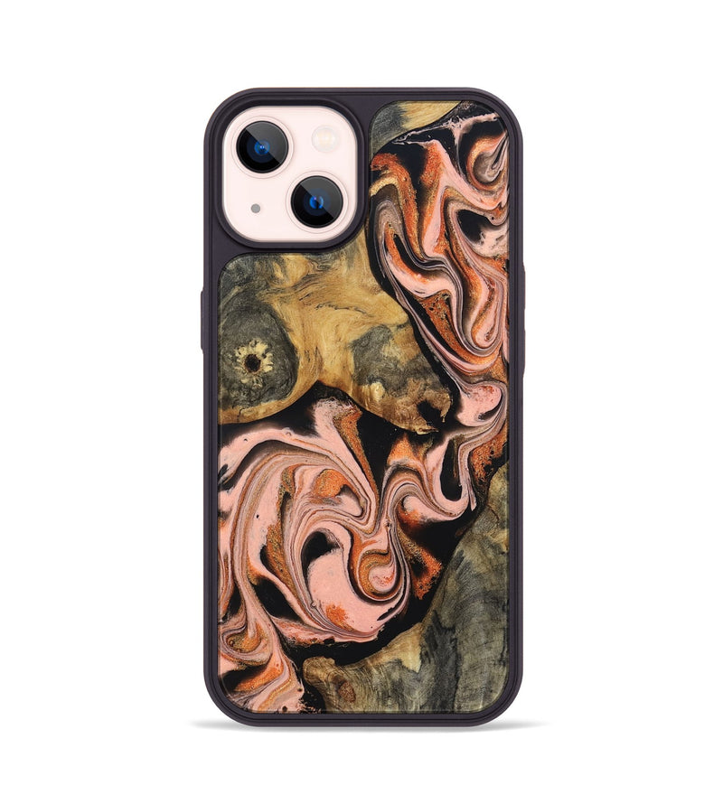 iPhone 14 Wood Phone Case - Belen (Red, 832120)