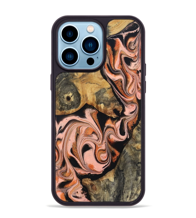 iPhone 14 Pro Max Wood Phone Case - Belen (Red, 832120)