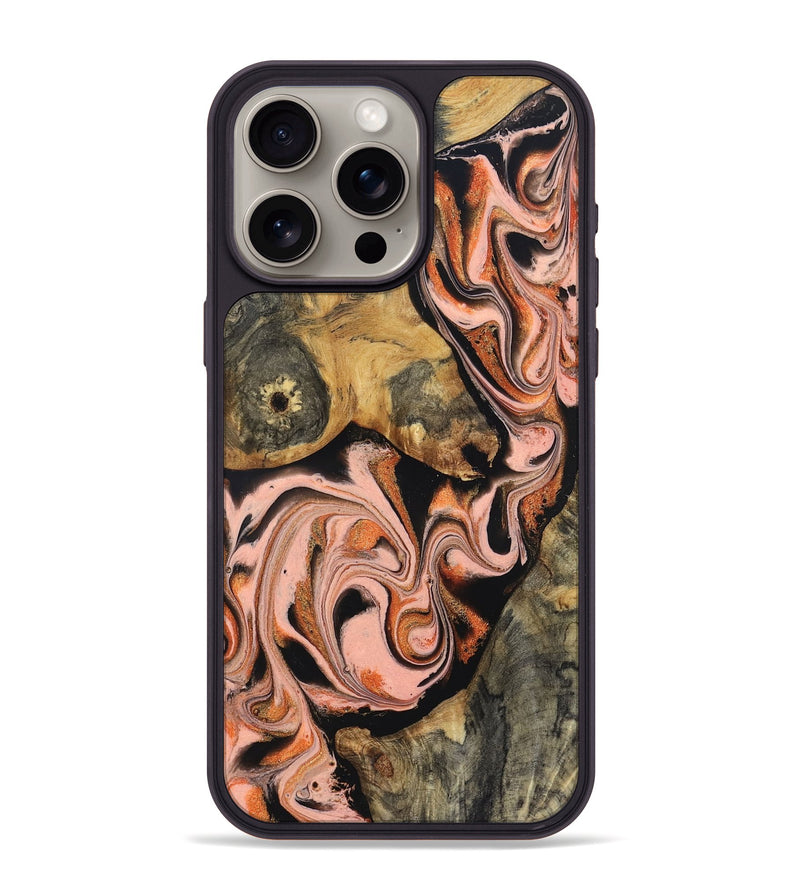 iPhone 15 Pro Max Wood Phone Case - Belen (Red, 832120)