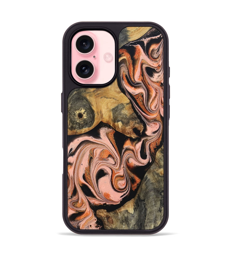 iPhone 16 Wood Phone Case - Belen (Red, 832120)