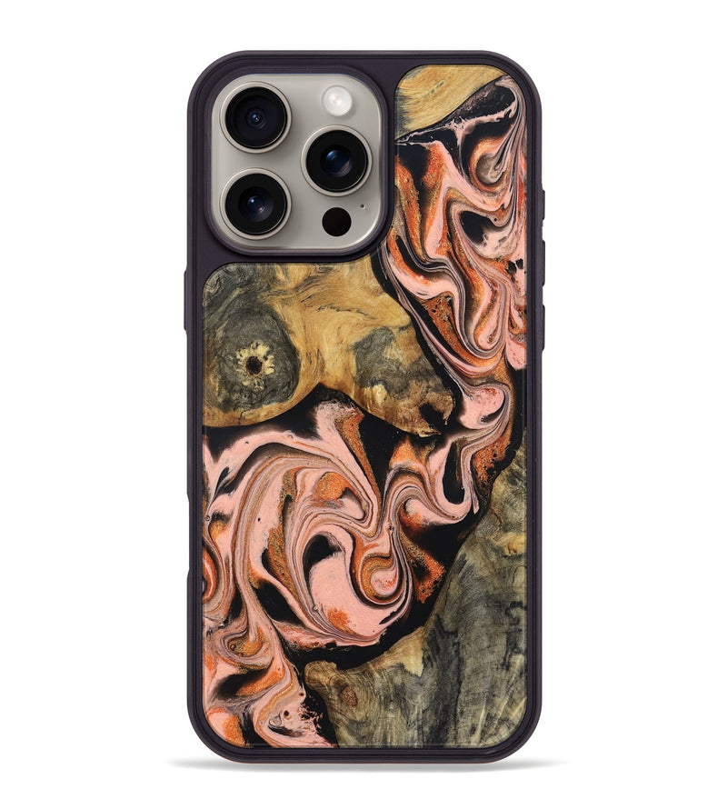 iPhone 16 Pro Max Wood Phone Case - Belen (Red, 832120)