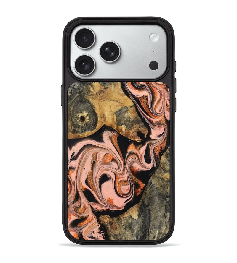 iPhone 18 Pro Max Wood Phone Case - Belen (Red, 832120)