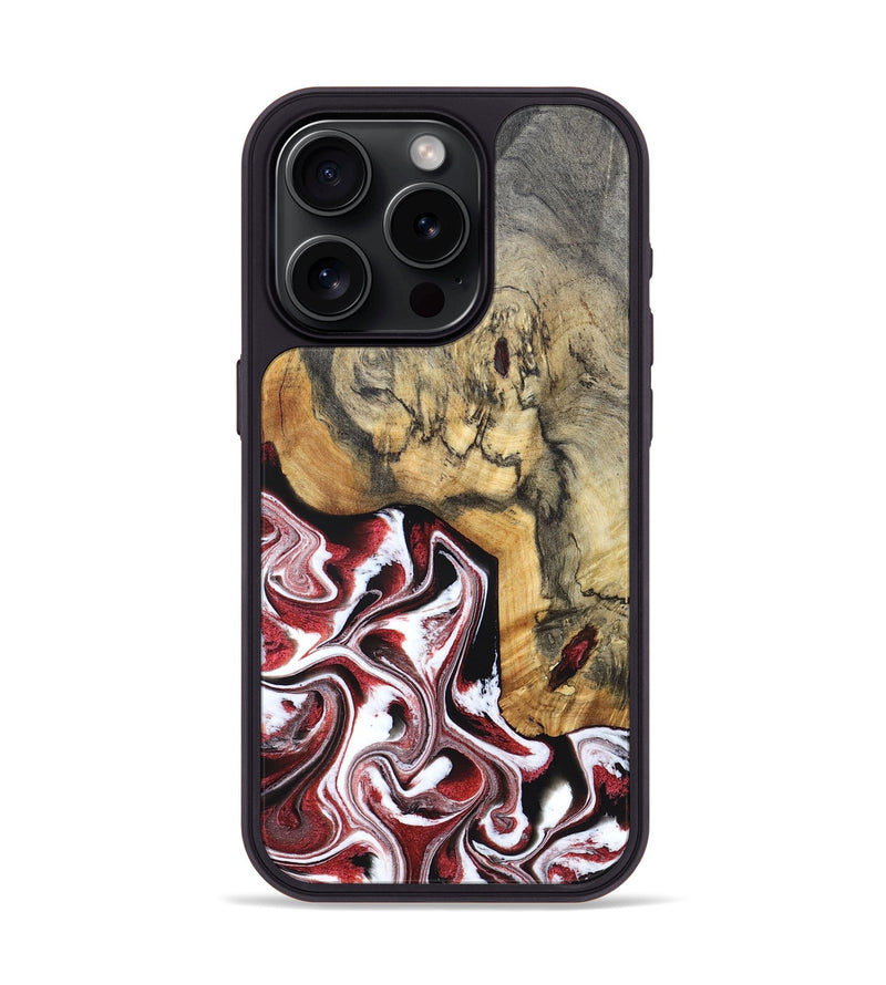 iPhone 15 Pro Wood Phone Case - Watson (Red, 832121)