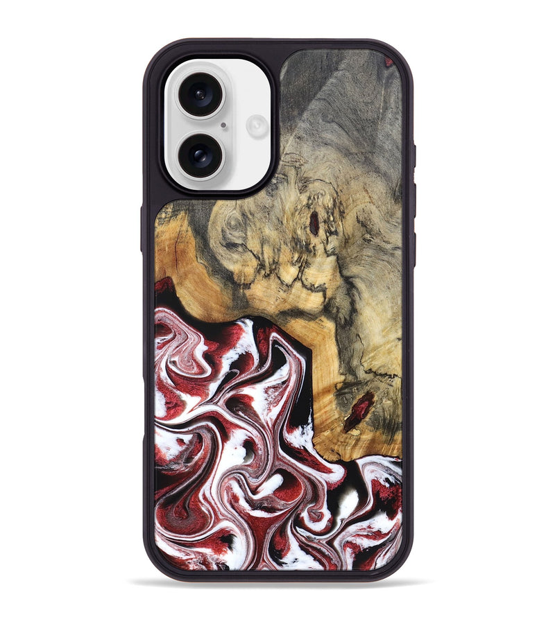 iPhone 16 Plus Wood Phone Case - Watson (Red, 832121)