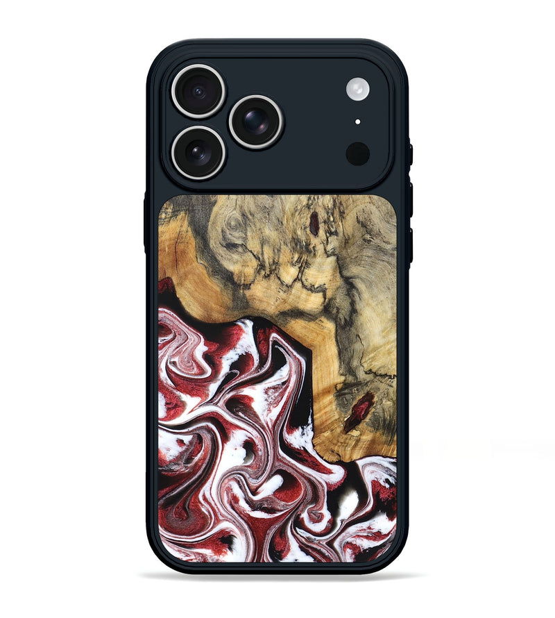 iPhone 17 Pro Max Wood Phone Case - Watson (Red, 832121)
