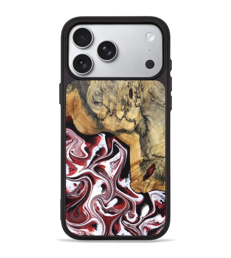 iPhone 18 Pro Max Wood Phone Case - Watson (Red, 832121)