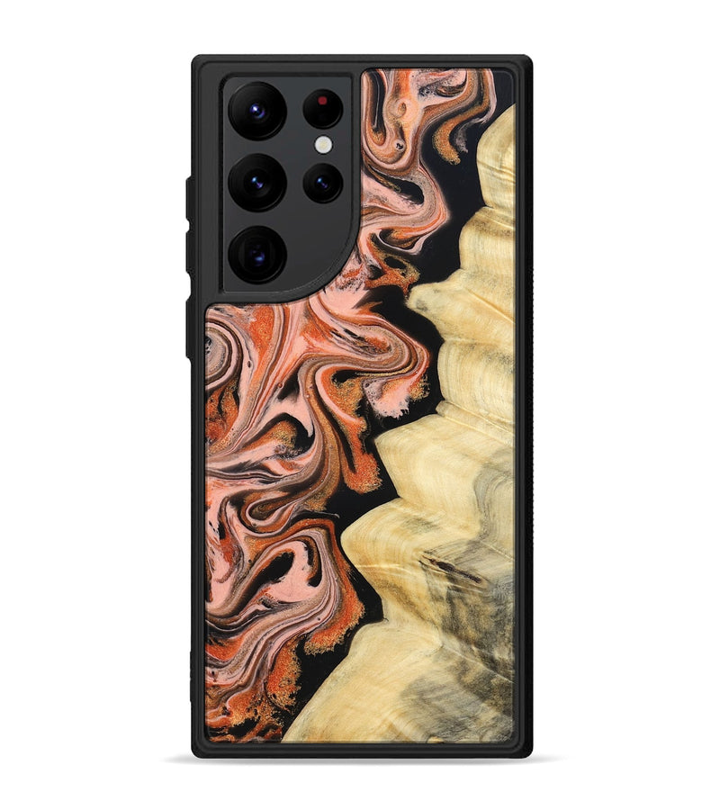 Galaxy S22 Ultra Wood Phone Case - Kunta (Red, 832123)