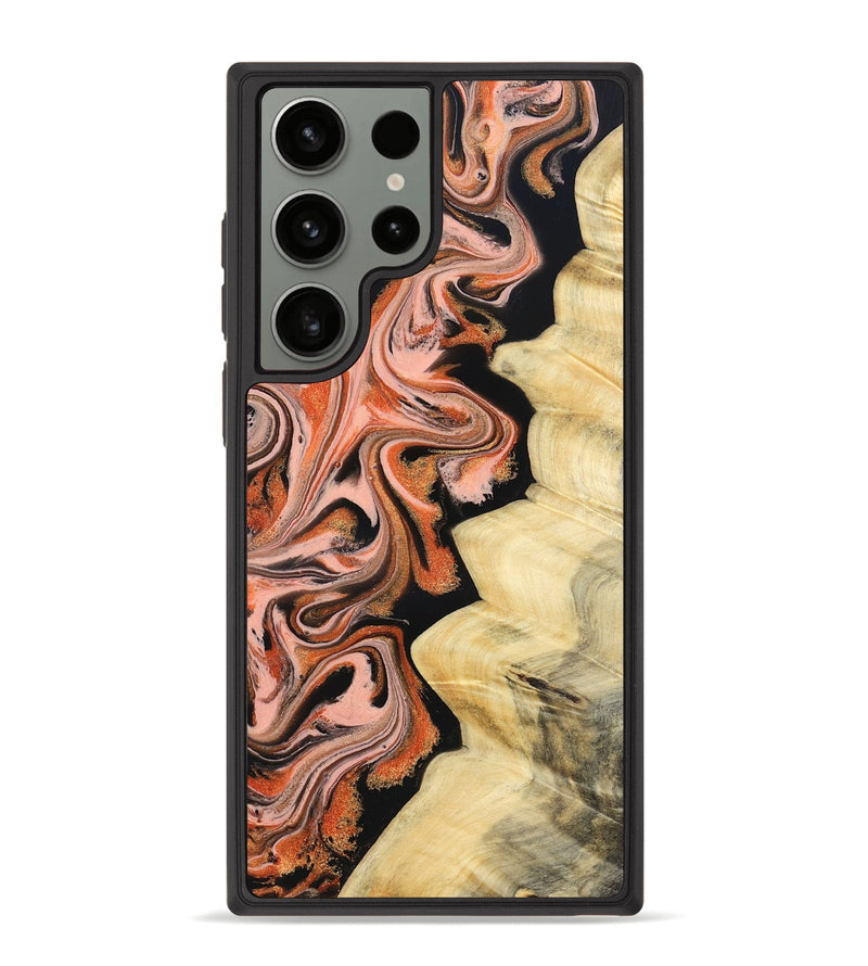 Galaxy S23 Ultra Wood Phone Case - Kunta (Red, 832123)