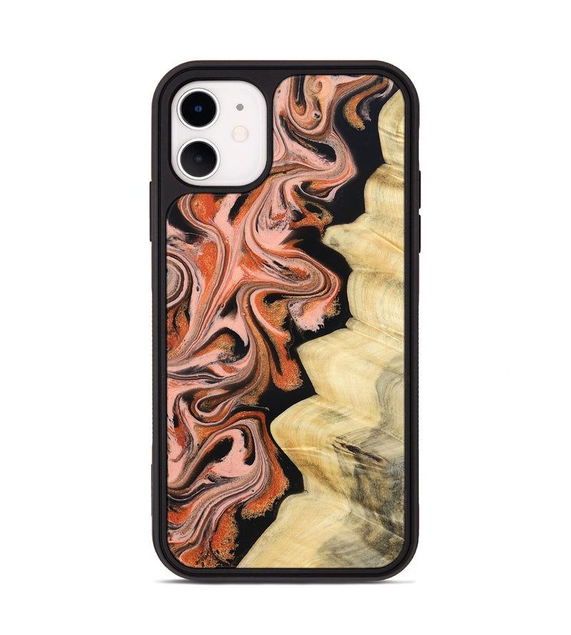 iPhone 11 Wood Phone Case - Kunta (Red, 832123)