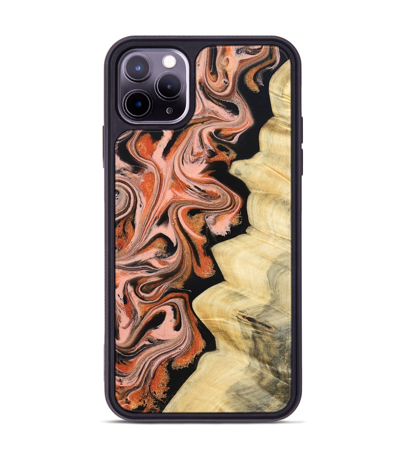 iPhone 11 Pro Max Wood Phone Case - Kunta (Red, 832123)