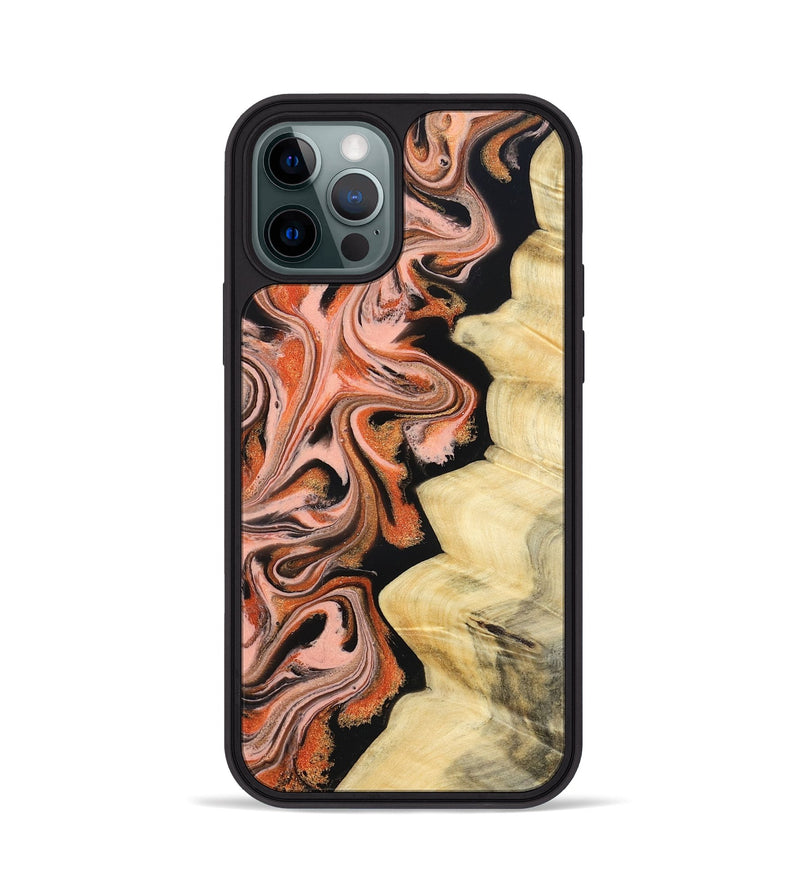 iPhone 12 Pro Wood Phone Case - Kunta (Red, 832123)