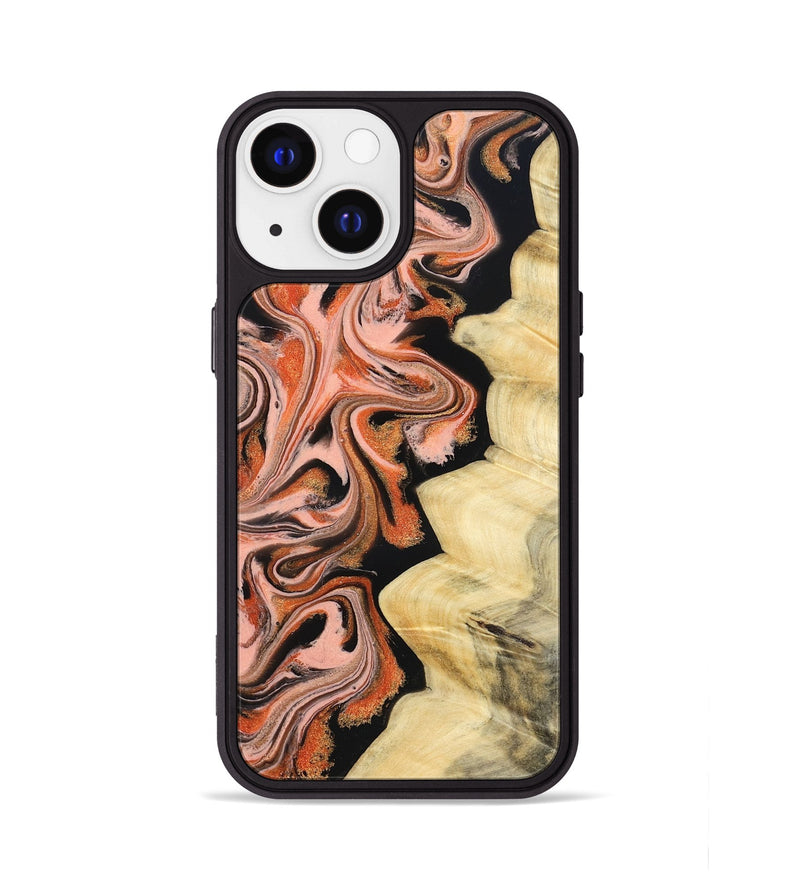 iPhone 13 Wood Phone Case - Kunta (Red, 832123)