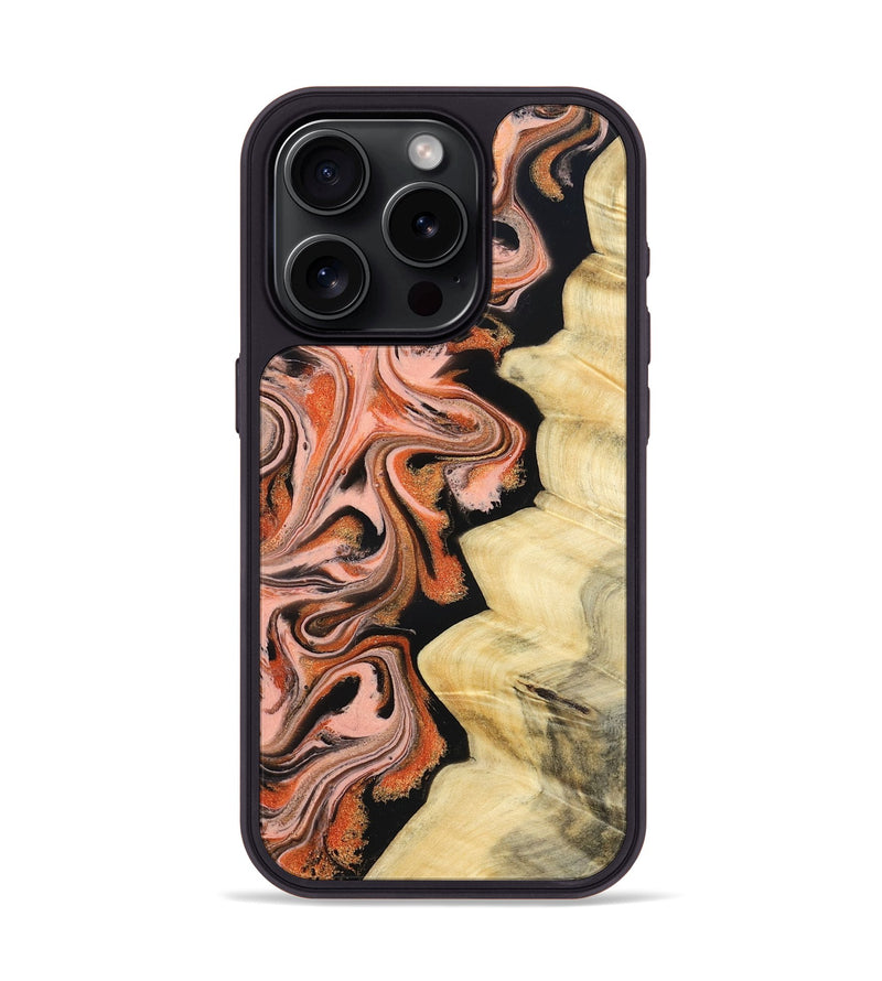 iPhone 15 Pro Wood Phone Case - Kunta (Red, 832123)