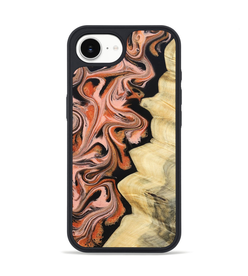 iPhone 16e Wood Phone Case - Kunta (Red, 832123)