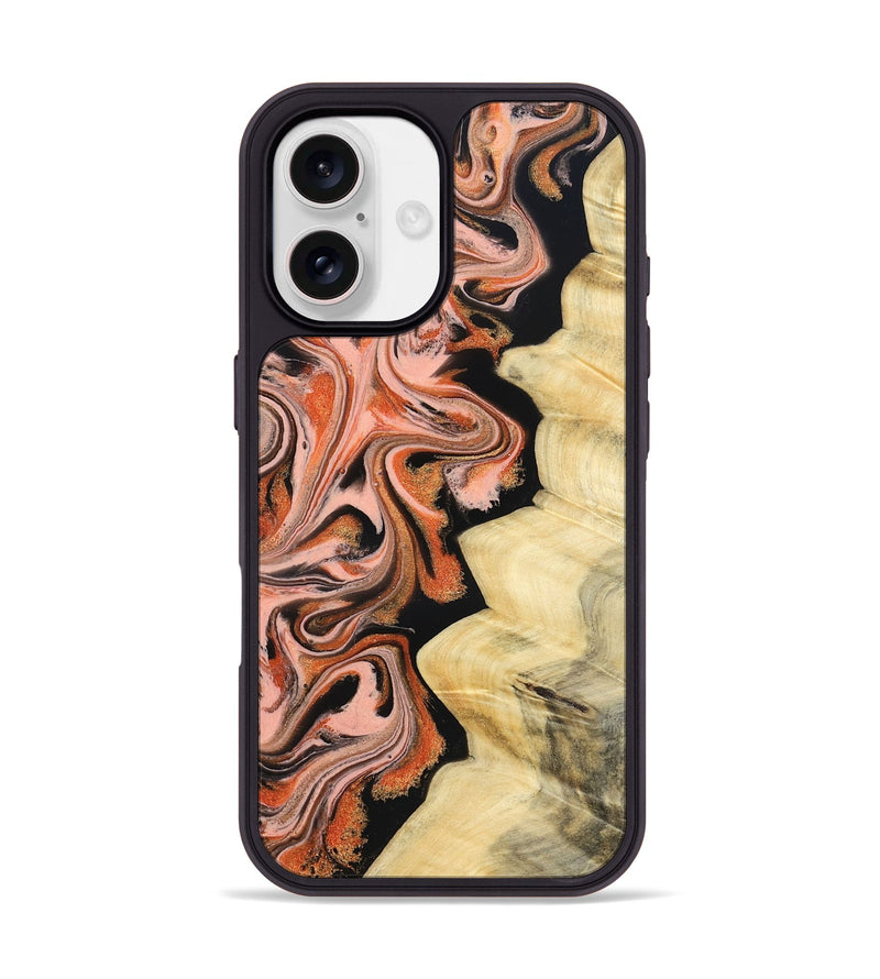 iPhone 17 Wood Phone Case - Kunta (Red, 832123)