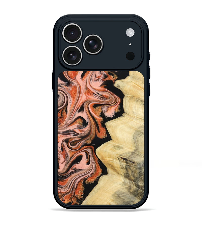 iPhone 17 Pro Max Wood Phone Case - Kunta (Red, 832123)