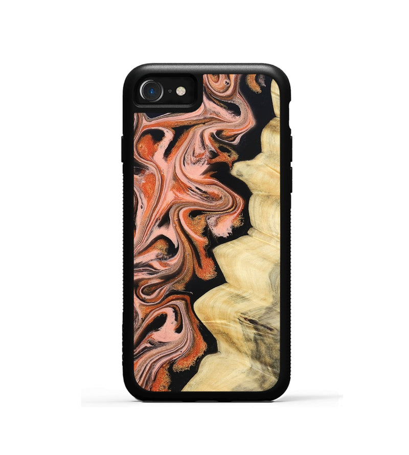 iPhone SE Wood Phone Case - Kunta (Red, 832123)