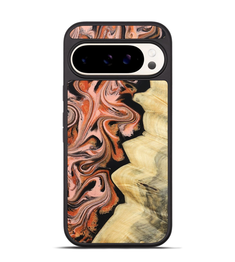 Pixel 9 Wood Phone Case - Kunta (Red, 832123)