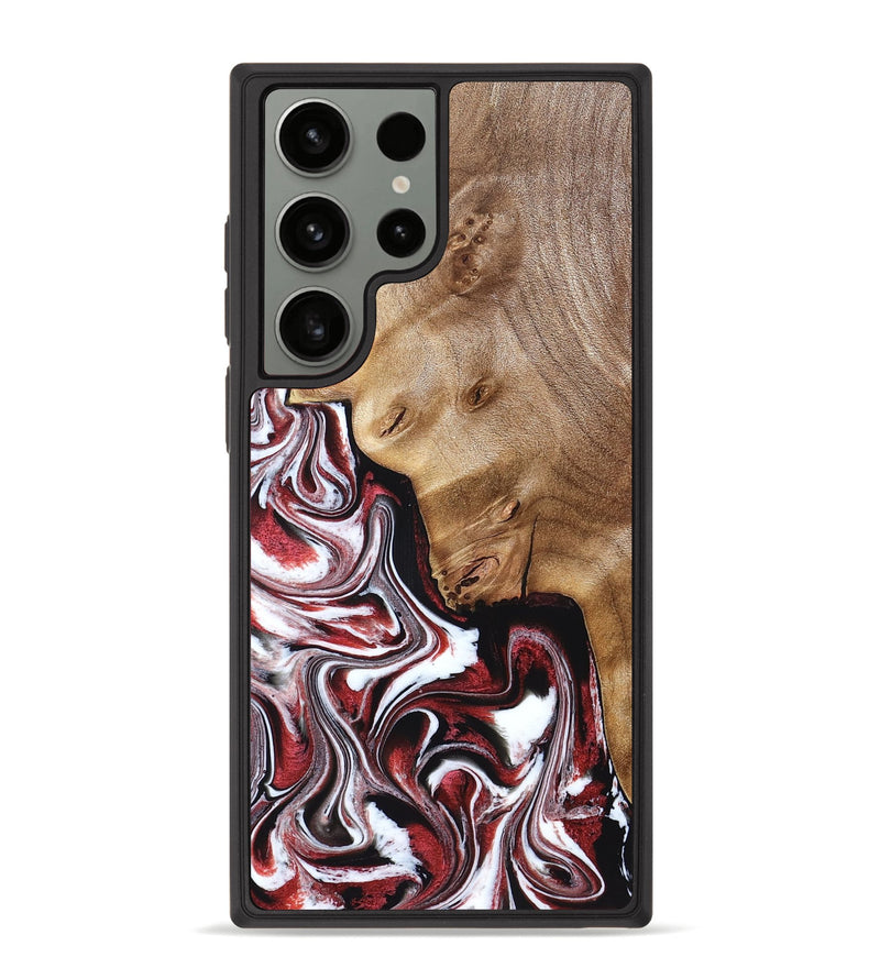 Galaxy S23 Ultra Wood Phone Case - Paola (Red, 832124)