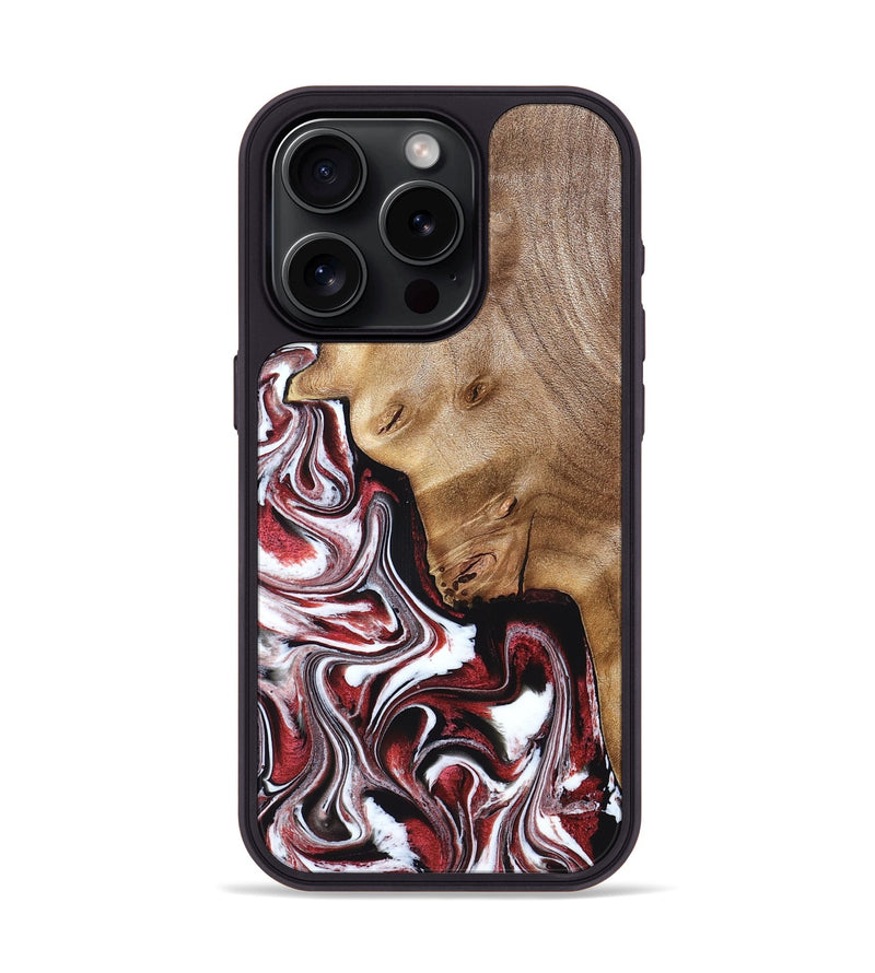 iPhone 15 Pro Wood Phone Case - Paola (Red, 832124)