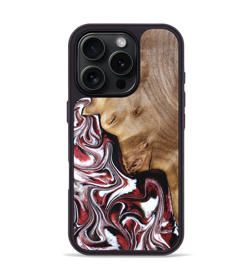 iPhone 16 Pro Wood Phone Case - Paola (Red, 832124)