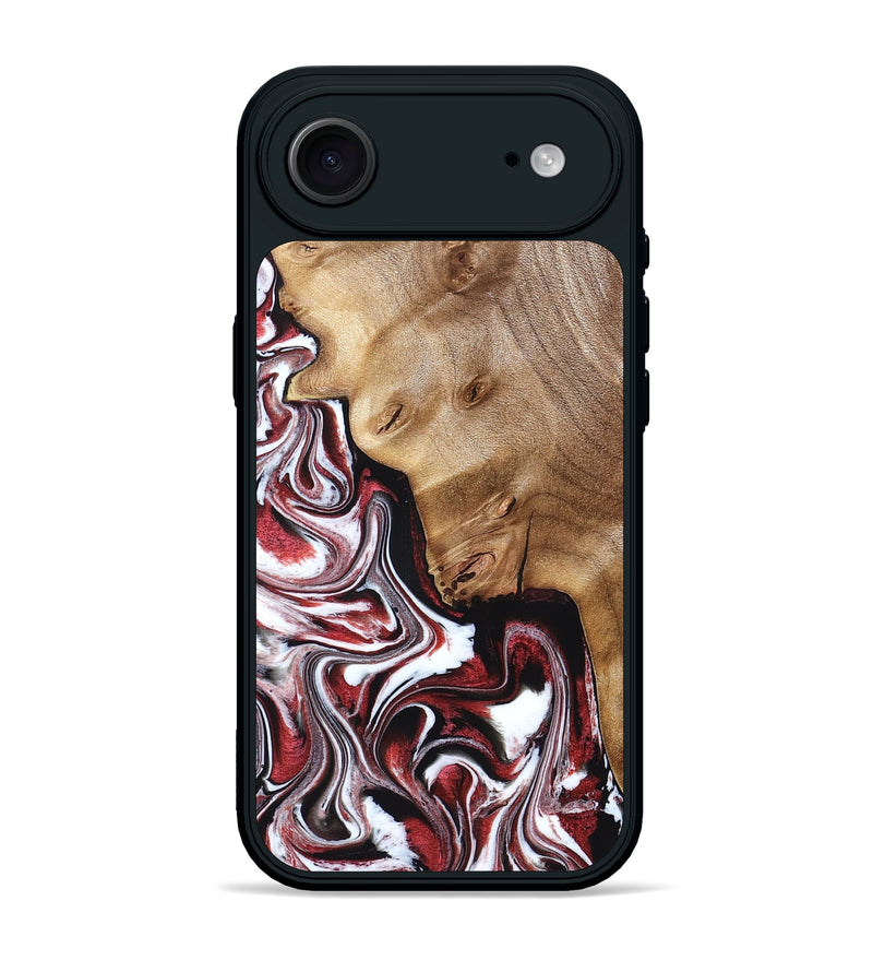 iPhone 17 Air Wood Phone Case - Paola (Red, 832124)