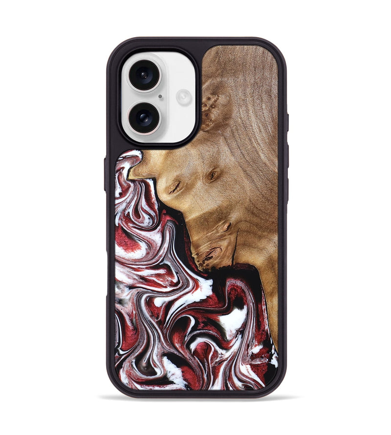 iPhone 17 Wood Phone Case - Paola (Red, 832124)