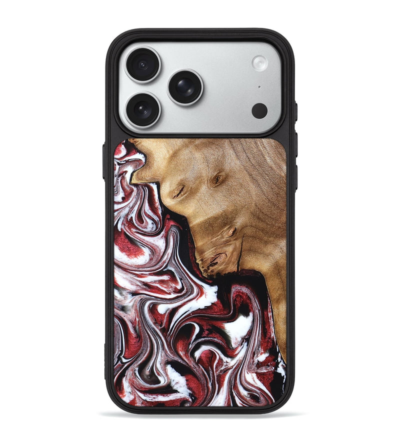 iPhone 18 Pro Max Wood Phone Case - Paola (Red, 832124)
