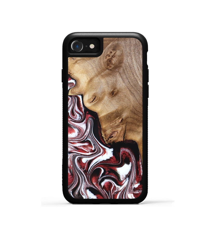 iPhone SE Wood Phone Case - Paola (Red, 832124)
