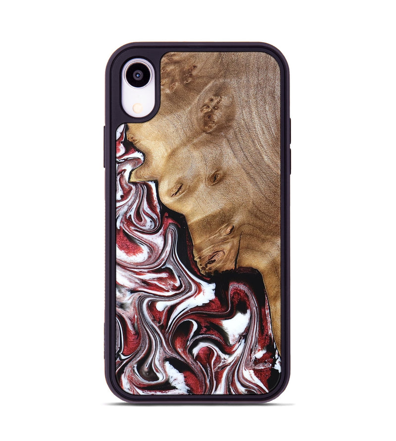 iPhone Xr Wood Phone Case - Paola (Red, 832124)