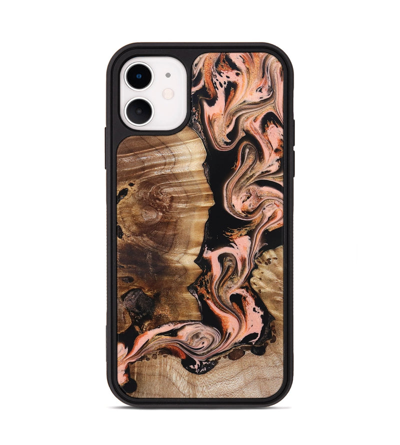 iPhone 11 Wood Phone Case - Devonta (Black & White, 832125)