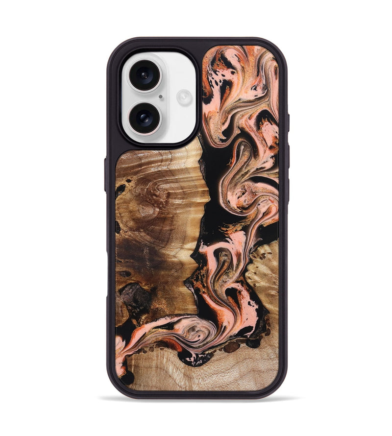 iPhone 17 Wood Phone Case - Devonta (Black & White, 832125)