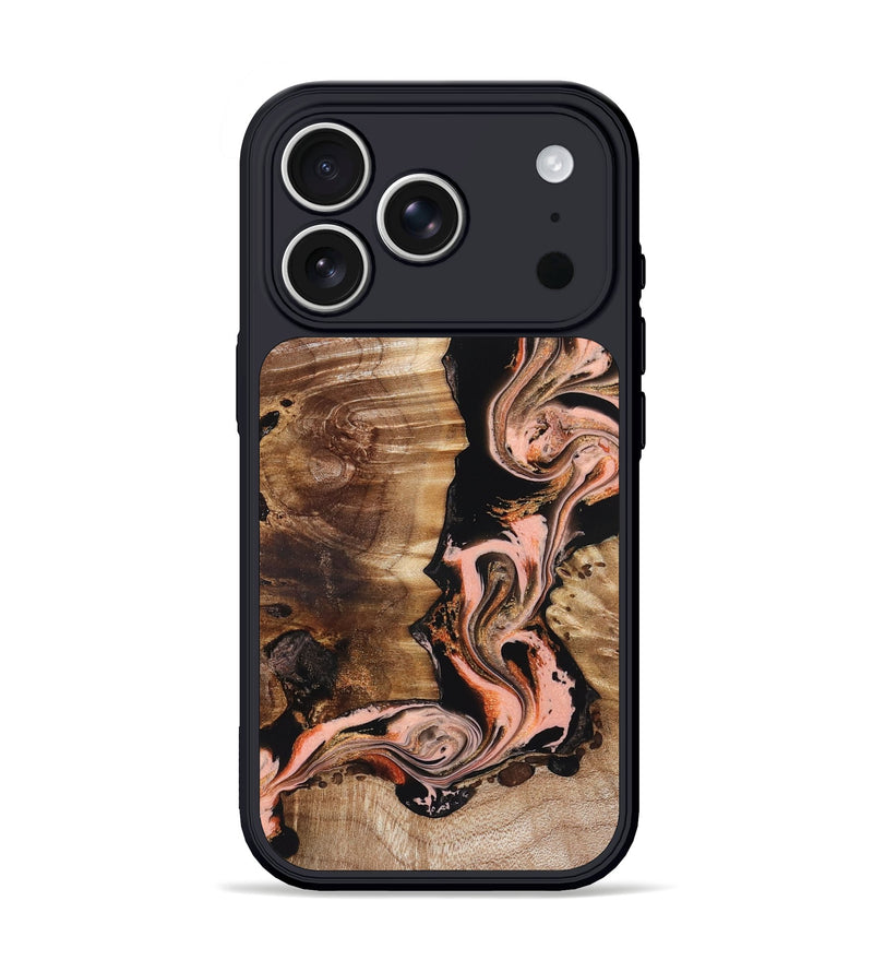 iPhone 17 Pro Wood Phone Case - Devonta (Black & White, 832125)