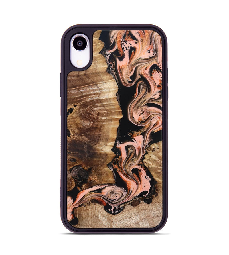 iPhone Xr Wood Phone Case - Devonta (Black & White, 832125)
