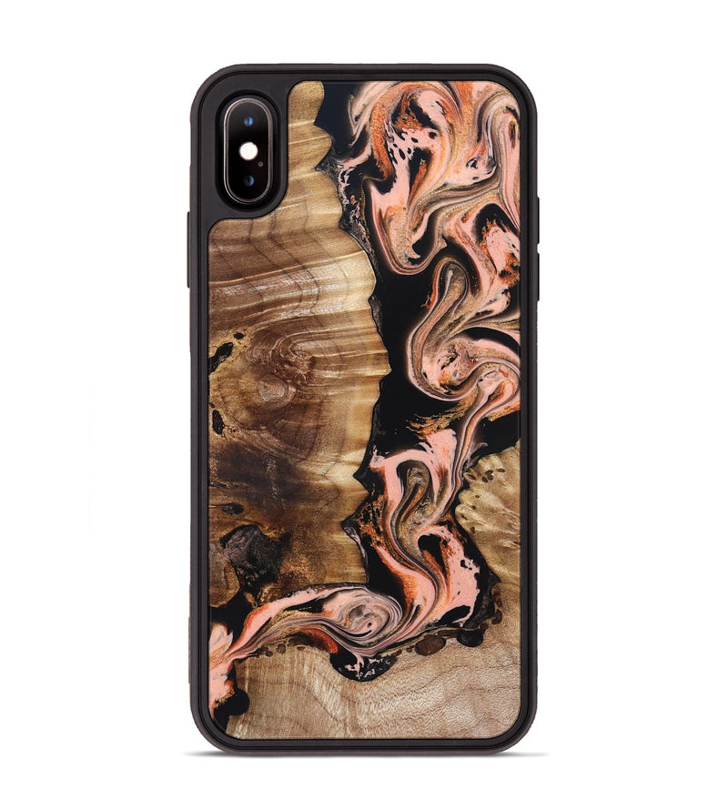 iPhone Xs Max Wood Phone Case - Devonta (Black & White, 832125)