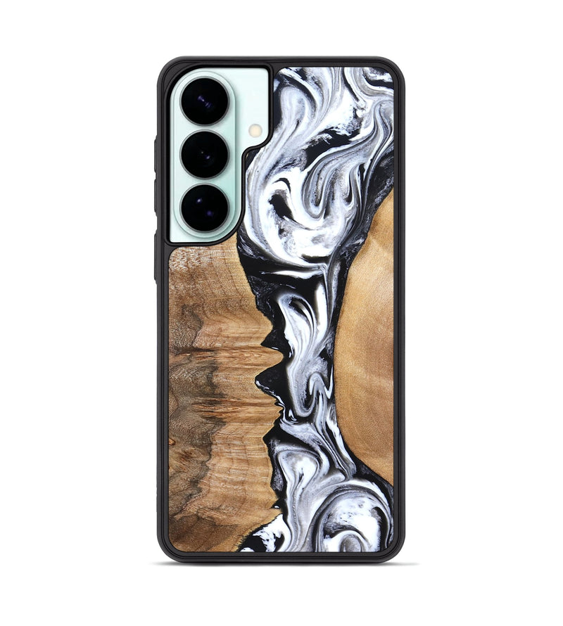 Galaxy S26 Plus Wood Phone Case - Rubin (Black & White, 832126)