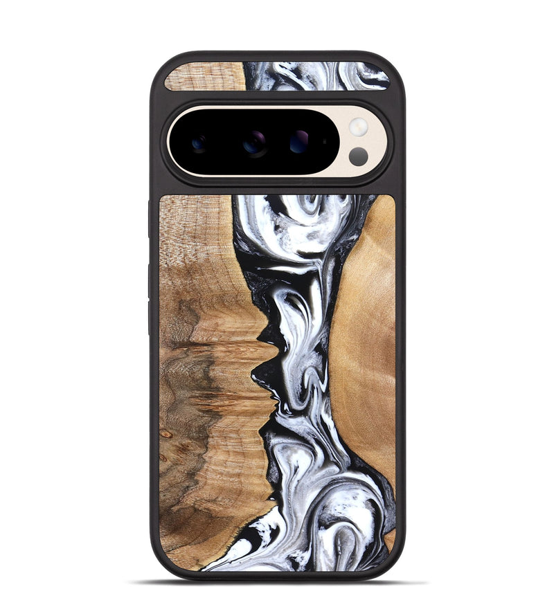 Pixel 10 Wood Phone Case - Rubin (Black & White, 832126)