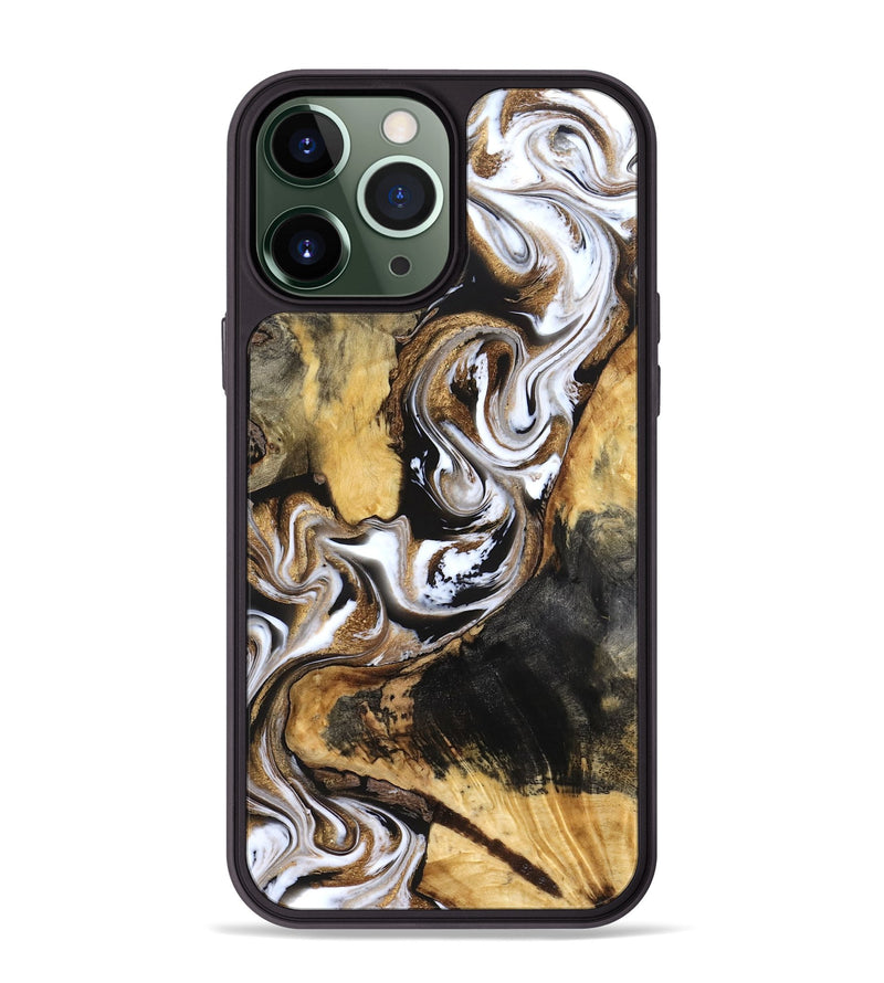 iPhone 13 Pro Max Wood Phone Case - Norma (Black & White, 832127)