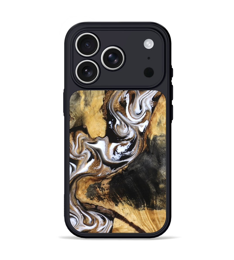 iPhone 17 Pro Wood Phone Case - Norma (Black & White, 832127)