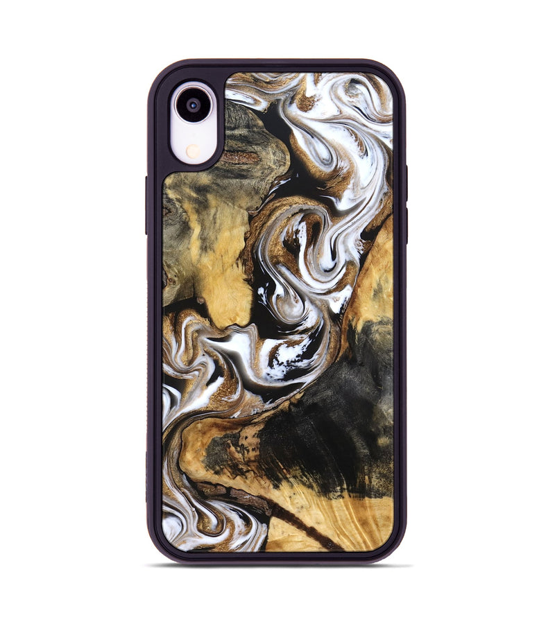 iPhone Xr Wood Phone Case - Norma (Black & White, 832127)