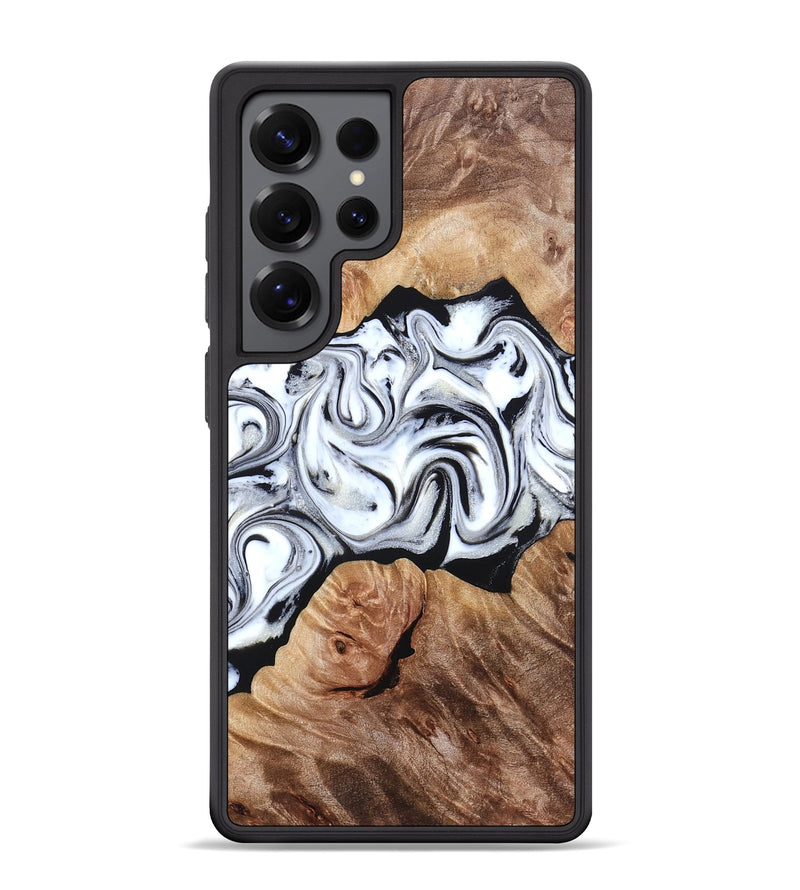 Galaxy S25 Ultra Wood Phone Case - Dian (Black & White, 832128)