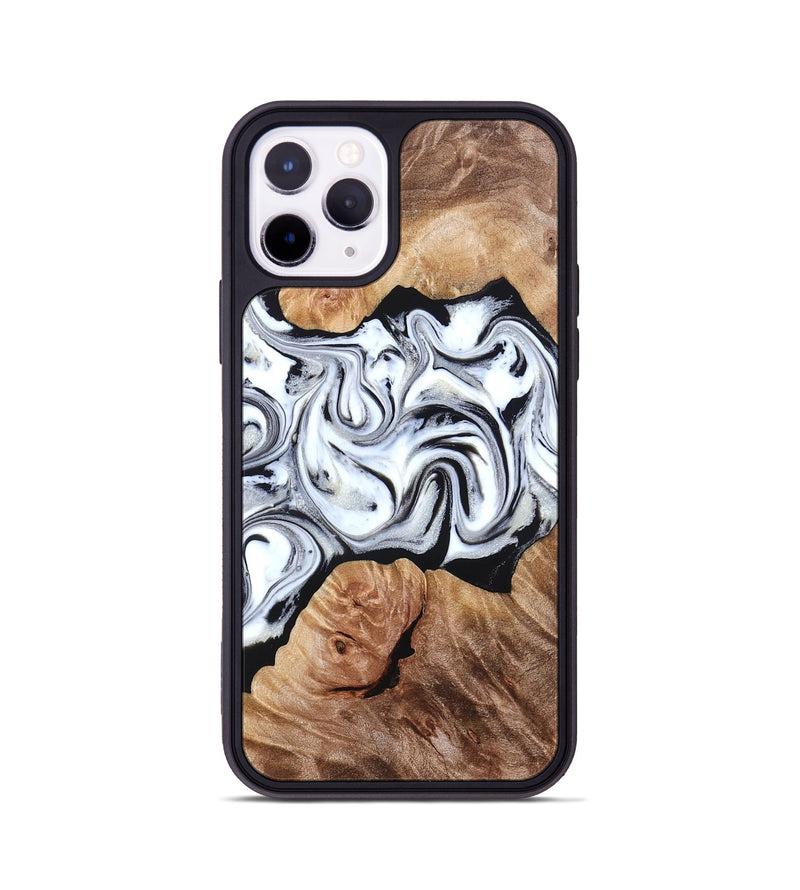 iPhone 11 Pro Wood Phone Case - Dian (Black & White, 832128)