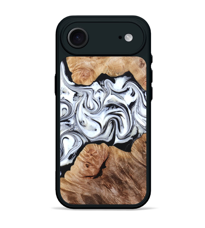 iPhone 17 Air Wood Phone Case - Dian (Black & White, 832128)