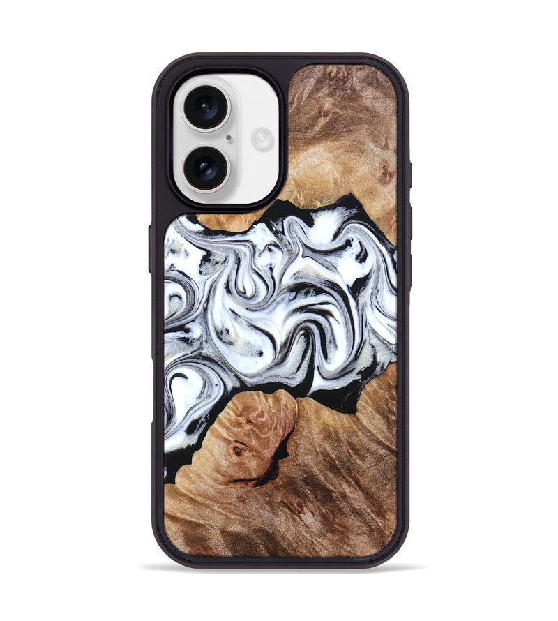 iPhone 17 Wood Phone Case - Dian (Black & White, 832128)